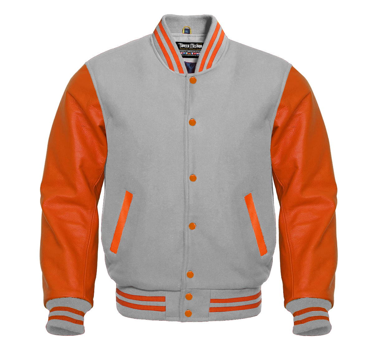 Mens LV Mini Blouson Fluo Orange Varsity Jacket
